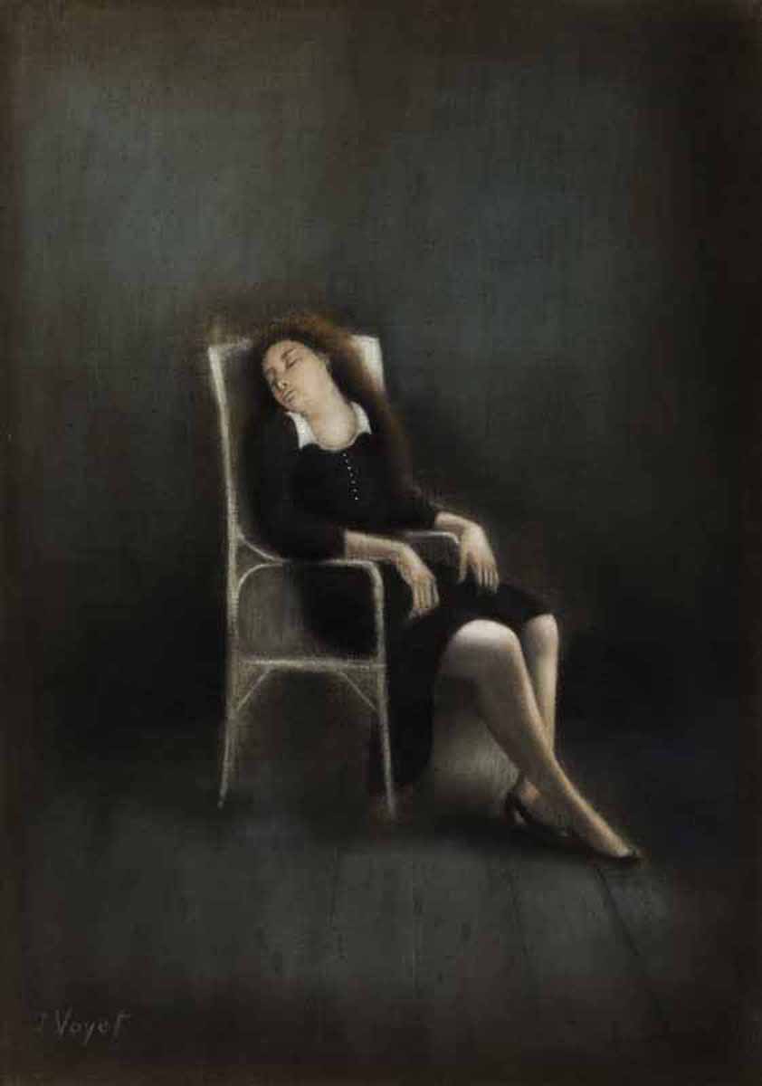 Gemälde: La femme sur le fauteuil